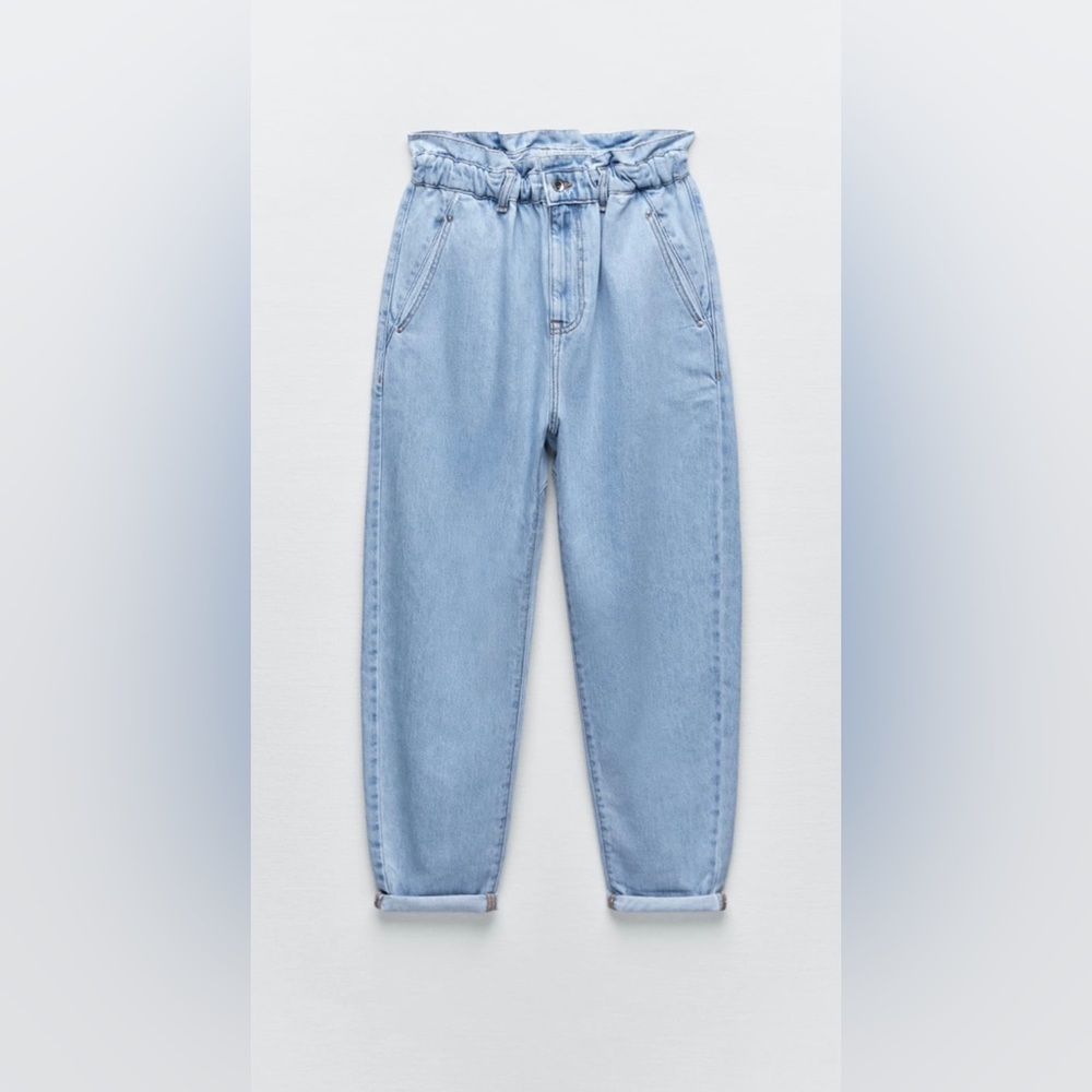 Zara paper bag jeans size 6